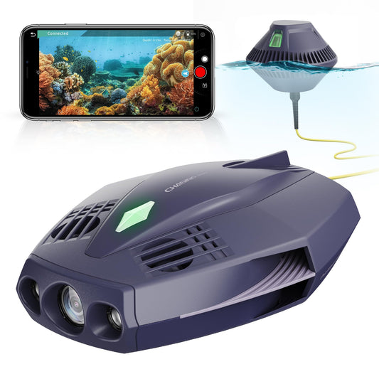 Chasing Dory underwater drone, compact 1080p HD camera, app control, real-time underwater viewing.