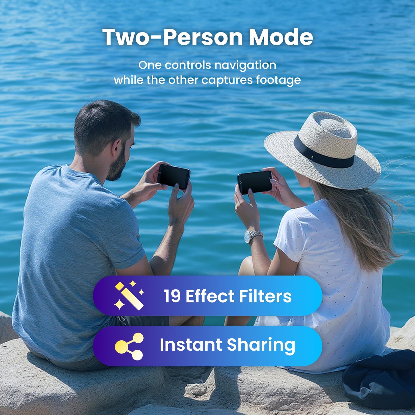 Chasing Dory underwater drone, compact 1080p HD camera, app control, real-time underwater viewing.